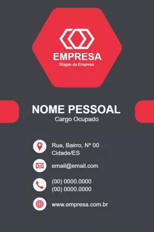 Cartão de Visita Abstrato Corporativo para Editar Online