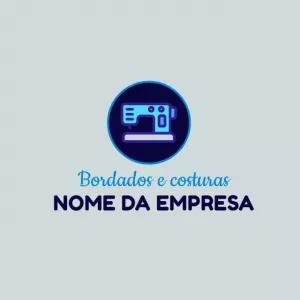 Logo de Costura e Bordado para Editar Online