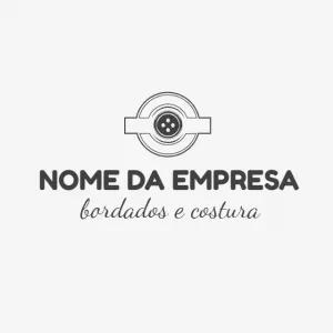Logotipo Editável para Ateliê de Costura e Bordados