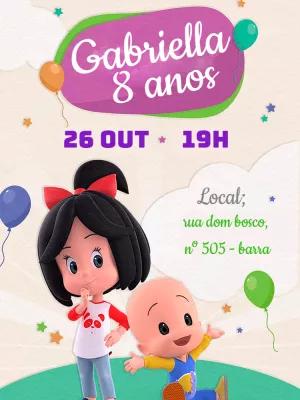 Convite Aniversário Cléo e Cuquin para Editar Online