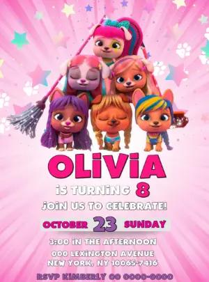 Vip Pets Birthday Invitation to Edit Online