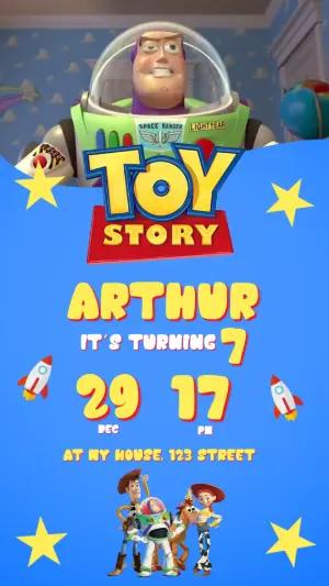 Toy Story Animated Birthday Video Invitation