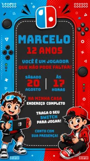 Convite de Aniversário Enaldinho para Editar