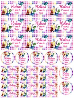 Etiquetas Escolares Divertida Mente Coloridas para Editar