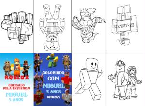 Livrinho de Colorir Roblox Editável para Imprimir em Casa