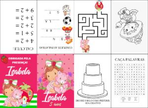 Mini Livro de Atividades Moranguinho Baby para Editar