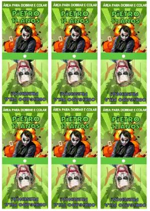 Capa para Pirulito Coringa para Aniversário para Editar Online