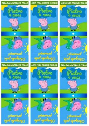Capa de Pirulito George Pig para Editar Online
