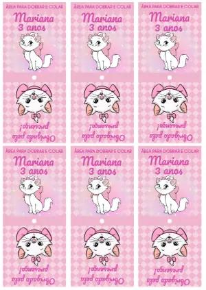 Capa para Pirulito Gatinha Marie para Editar Online e Imprimir