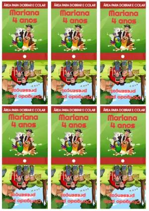 Capa para Pirulito Fazendinha com Personagens para Editar Online