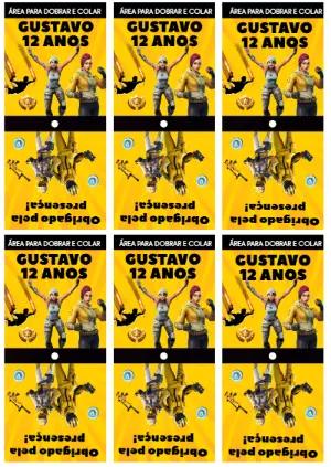 Capa para Pirulito Aniversário Fortnite para Editar Online