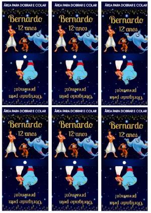 Capa de Pirulito Aladdin para Editar Online e Imprimir