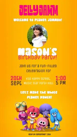 Jelly Jamm Birthday Invitation | Editable Digital Template