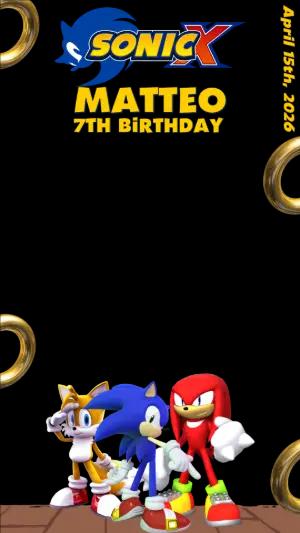 Editable Sonic X Story Filter Digital Template