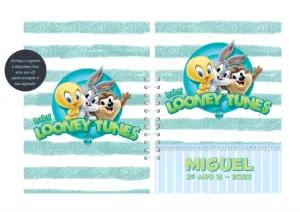 Capa de Agenda Baby Looney Tunes Editável Online