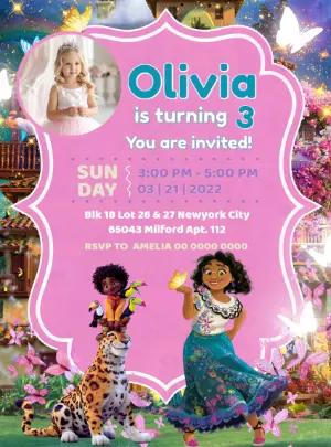 Magical Encanto Birthday Invitation Editable Template
