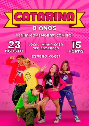 Convite de Aniversário Emilly Vick para Editar Online