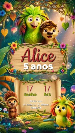 Convite de Aniversário Como Mágica Netflix Editável