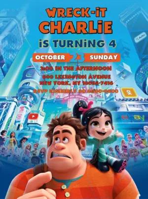 Wreck-It Ralph Birthday Invitation to Edit Online