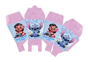 Caixa Sushi Lilo & Stitch: Arte Editável para Imprimir