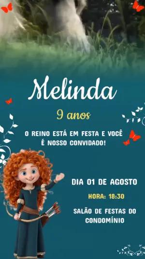Convite Animado Aniversário Valente para Editar Online