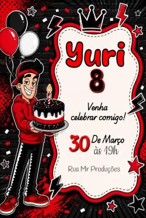 Convite de Aniversário Enaldinho Editável