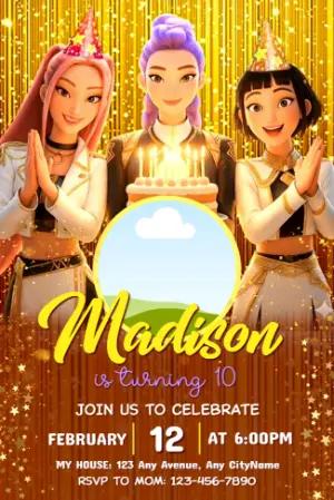 Demon Hunter Birthday Invitation | Editable Digital Template