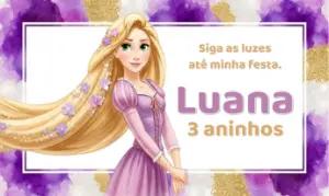 Adesivo Personalizado Enrolados para Aniversário Editável
