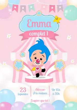 Invitation Anniversaire Plim Plim Fille à Modifier en Ligne