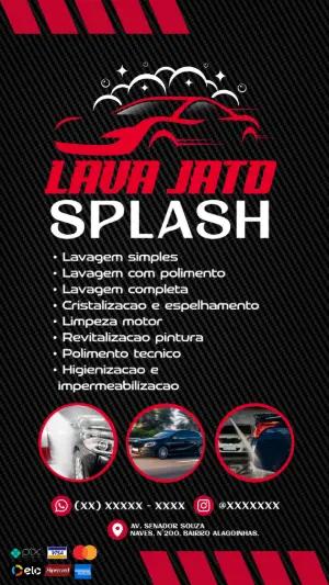 Flyer Editável para Lava Jato e Estética Automotiva Online