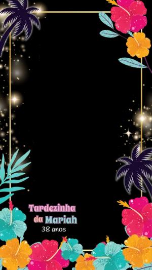 Moldura de Aniversário Tardezinha para Stories Editável