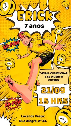 Convite de Aniversário Natan por Aí para Editar