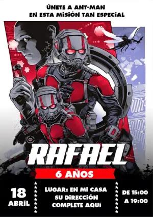 Invitación de cumpleaños Ant Man