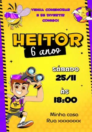 Convite de Aniversário Nathan por Aí para Editar