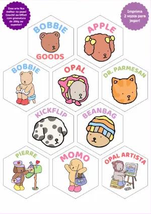 Jogo da Memória Adorável com Bichinhos para Imprimir