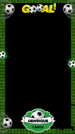 Moldura de Aniversário Futebol para Stories para Editar Online