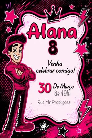Convite de Aniversário Enaldinho para Editar