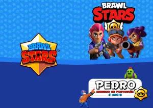 Capa de Caderno Brawl Stars com Personagens para Editar Online