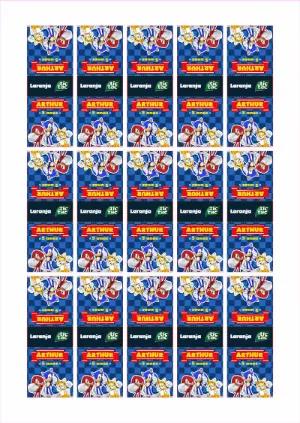 Rótulo Editável TicTac Sonic para Festa de Aniversário