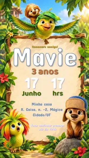 Convite de Aniversário Como Mágica Editável Online