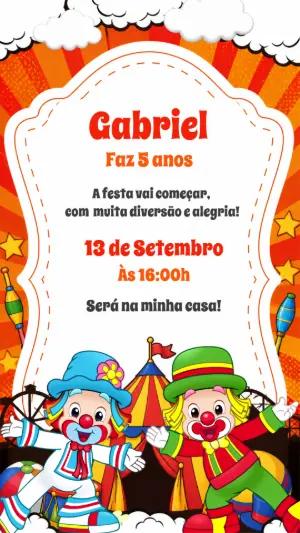Convite de Aniversário Patati Patatá para Editar Online