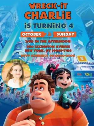 Wreck-It Ralph Birthday Invitation | Editable Digital Template