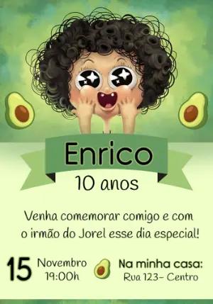 Convite Aniversário Irmão do Jorel