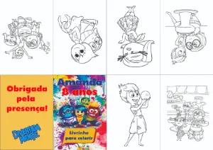 Livrinho de Colorir Divertida Mente Aniversário para Editar