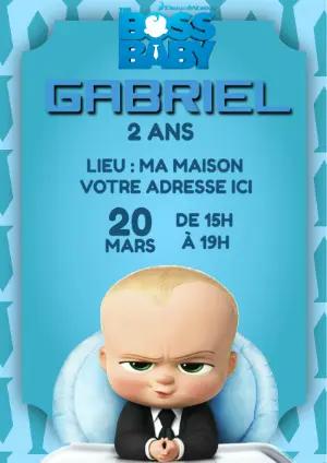 Invitation Anniversaire Baby Boss à Éditer en Ligne