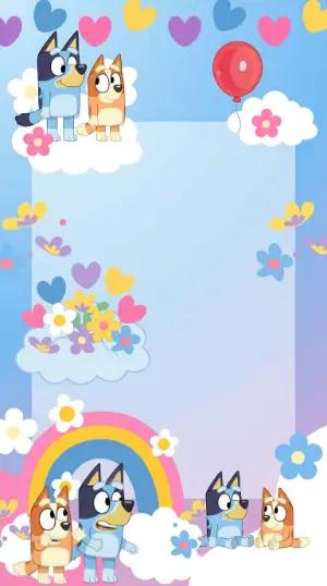 Bluey Themed Birthday Invitation | Editable Digital Template