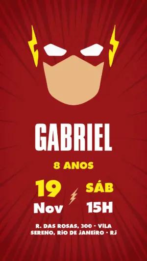Convite de Aniversário do Flash Editável Online