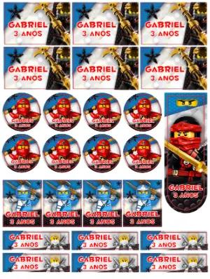 Etiquetas Escolares LEGO Ninjago