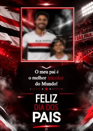 Cartão Dia dos Pais São Paulo com foto para editar