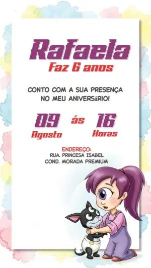 Convite Aniversário Futurama Infantil para Editar Online